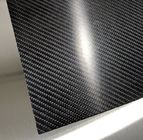 Glossy 1mm Carbon Fiber Sheet 3K Twill Tahan Dampak Untuk Bagian Konstruksi