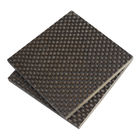Ketebalan berbeda Carbon Fiber Sheet 3K Polos Tahan Dampak glossy atau matte Untuk Bagian Konstruksi