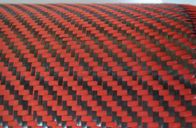 Bahan Komposit Serat Karbon DuPont 2X2 Twill Weave Red Fiber Aramid Fabric