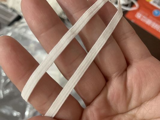 Jalinan Datar 3.0mm Polusi Masker Tali Elastis