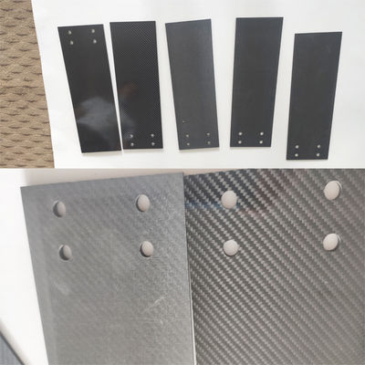 Selesai 3mm panel Serat Karbon 3K Twill untuk bagian-bagian mesin